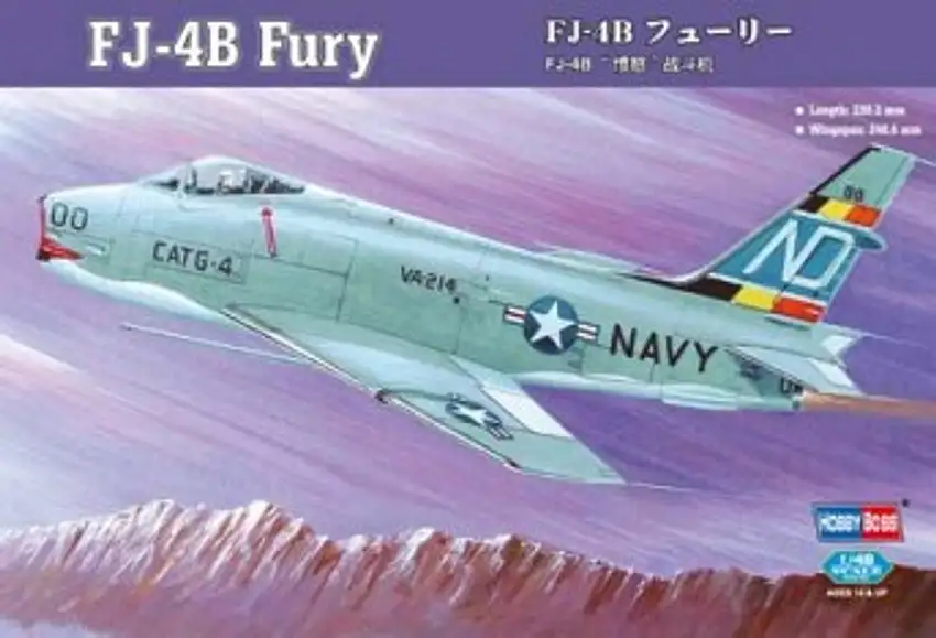 FJ-4B Fury Attack Aircraft 1/48 Hobby Boss