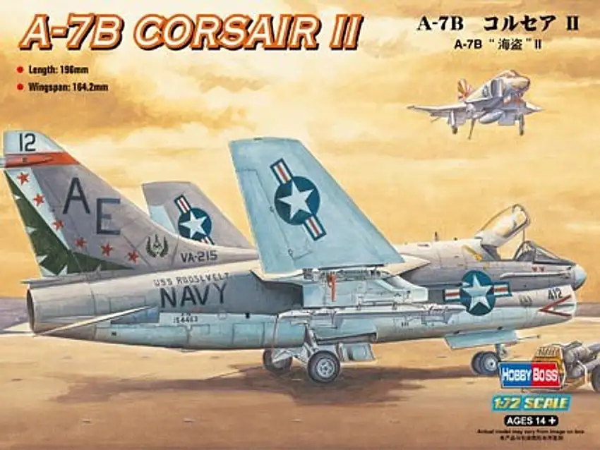 A-7B Corsair II Light Attack Aircraft 1/72 Hobby Boss