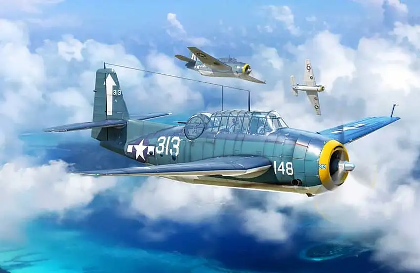 TBM-3 Avenger Torpedo Bomber 1/72 Hobby Boss