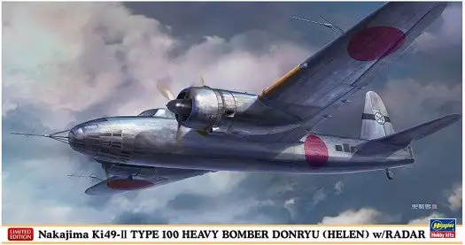 Hasegawa 2294 1/72 Nakajima Ki49II Hei Type 100 Donryu (Helen) Heavy Bomber w/Radar