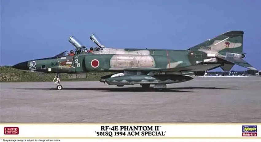 RF-4E Phantom II 501st SQ 1994 ACM Special JASDF Recon Aircraft (Ltd Edition) 1/72 Hasegawa