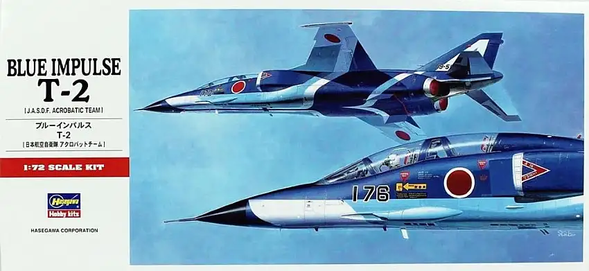T-2 Blue Impulse JASDF Aerobatic Team Aircraft 1/72 Hasegawa