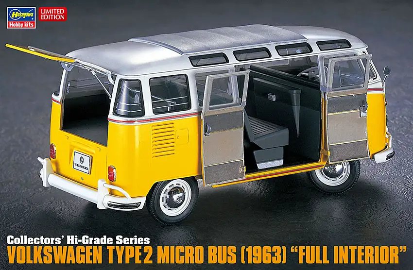 1963 VW Type 2 Micro Bus w/Full Interior (Ltd Edition) 1/24 Hasegawa