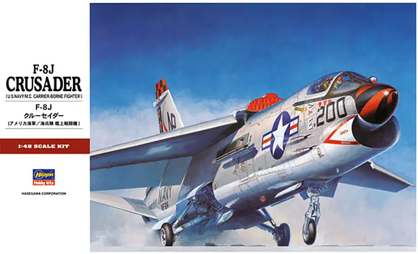 F-8J Crusader USN/MC Fighter 1/48 Hasegawa