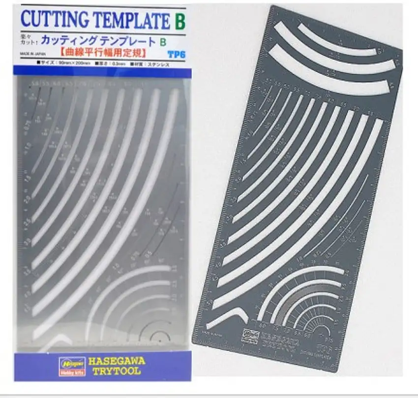 Curved Parallel Widths Scribing Template Hasegawa