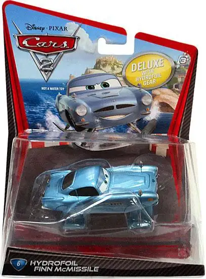 Disney / Pixar Cars Cars 2 Deluxe Oversized Hydrofoil Finn McMissile Diecast Car #6