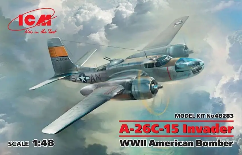 WWII USAF A26C15 Invader Bomber 1/48 ICM Models