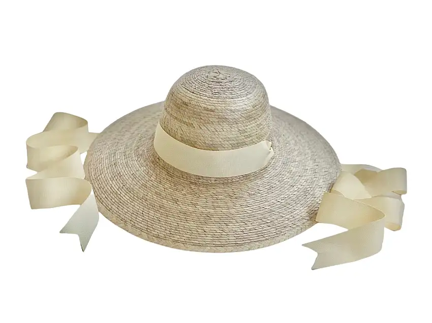 Buttercup Little Girl’s Hat - Ivory Grosgrain Ribbon