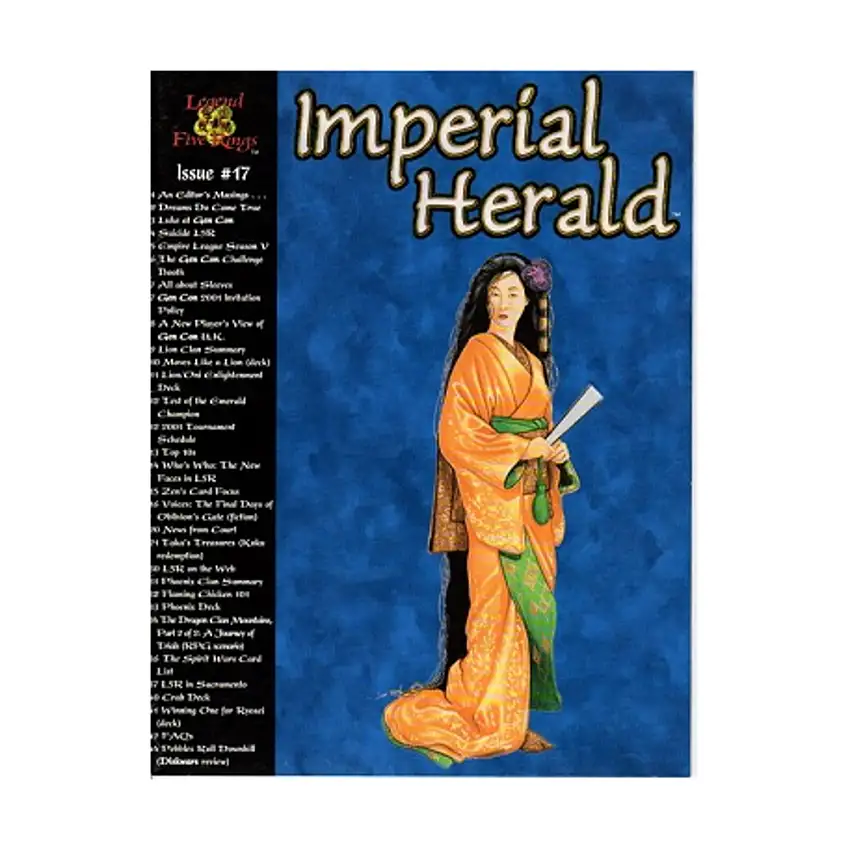 #17 "Who's Who in L5R, Lion Clan, Dragon Clan"