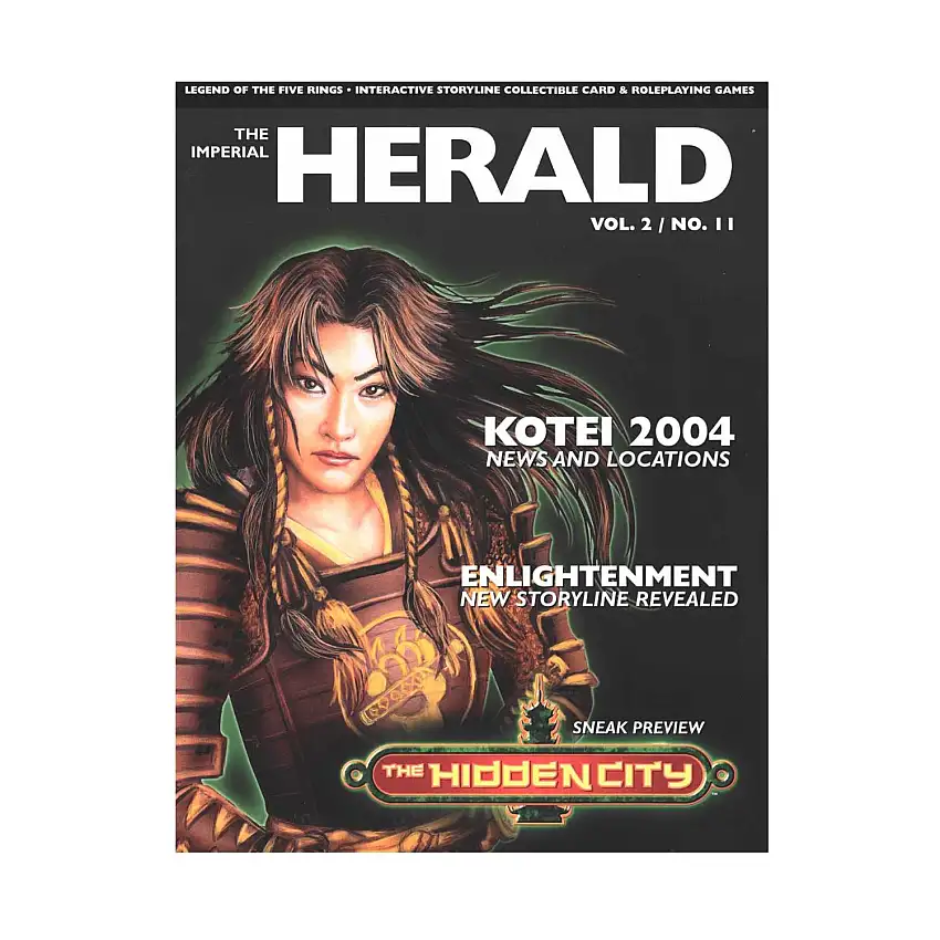 Vol. 2, #11 "Kotei 2004, Enlightenment Storyline Revealed, Hidden City Sneak Preview"