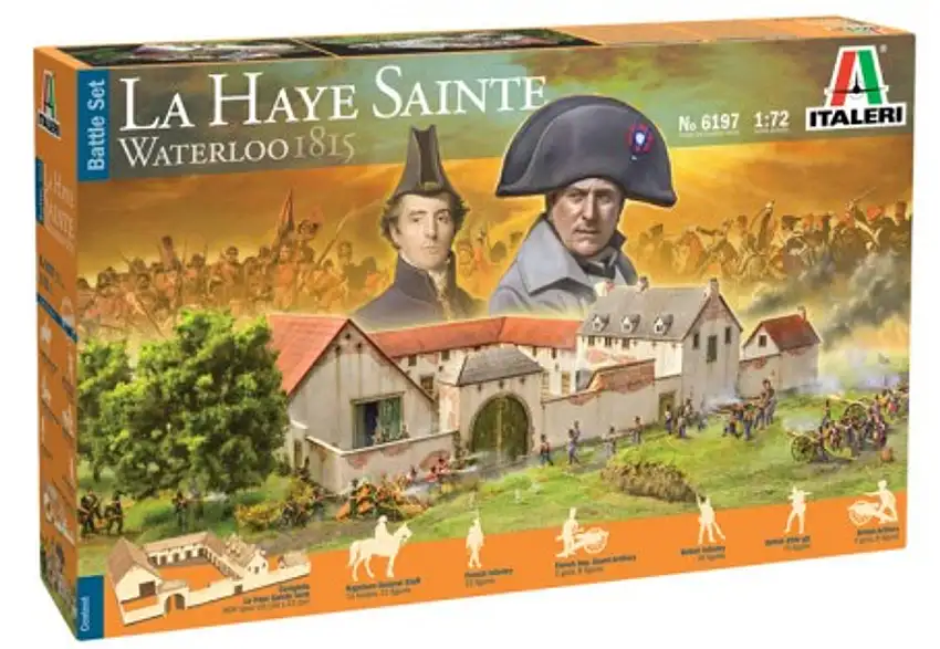 Waterloo 1815 Battle at La Haye Sainte Diorama Set 1/72 Italeri (ITA6197)