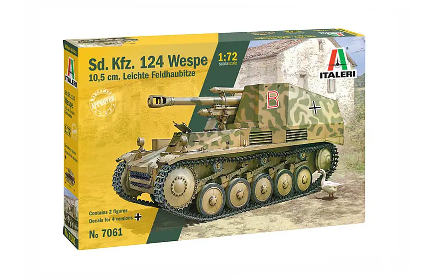 SdKfz 124 Wespe Tank 1/72 Italeri