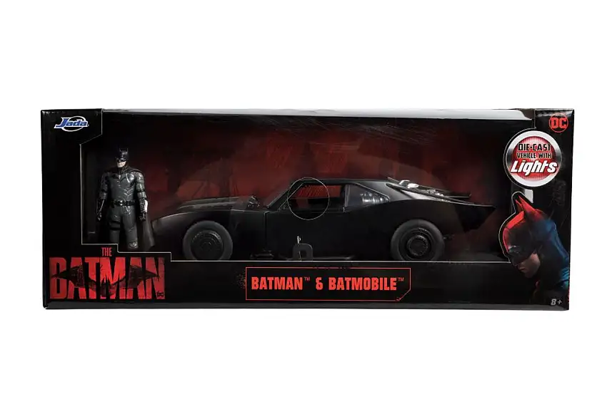 2022 The Batman Batmobile Lighted w/Batman Figure 1/18 Jada
