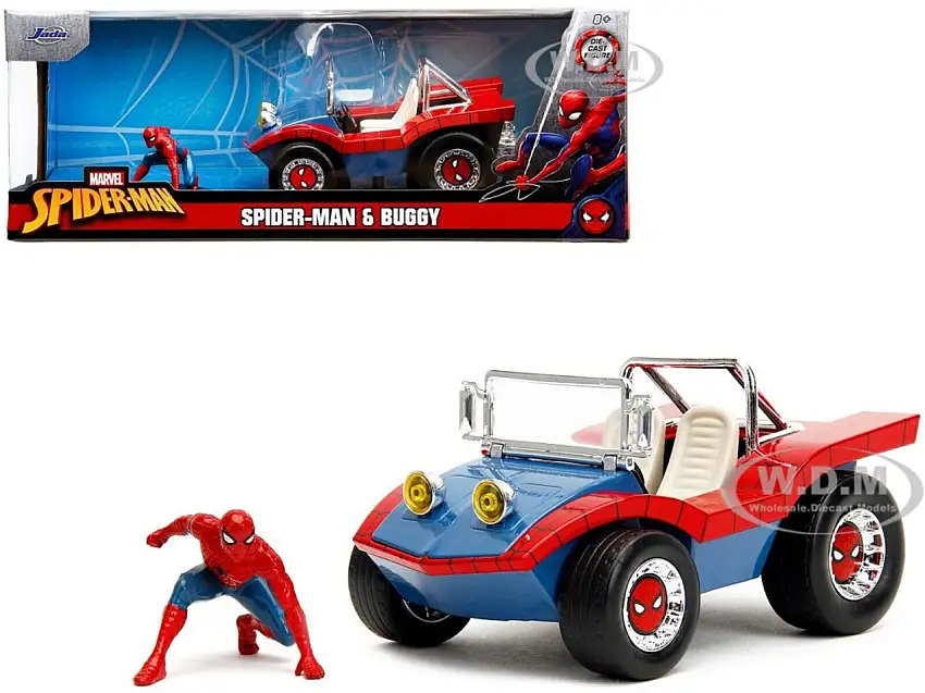 Marvel Spiderman Buggy w/Spiderman Figure 1/24 Jada