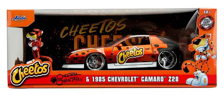 Cheetos 1985 Chevrolet Camaro Z28 w/Chester Cheetah Figure 1/24 Jada