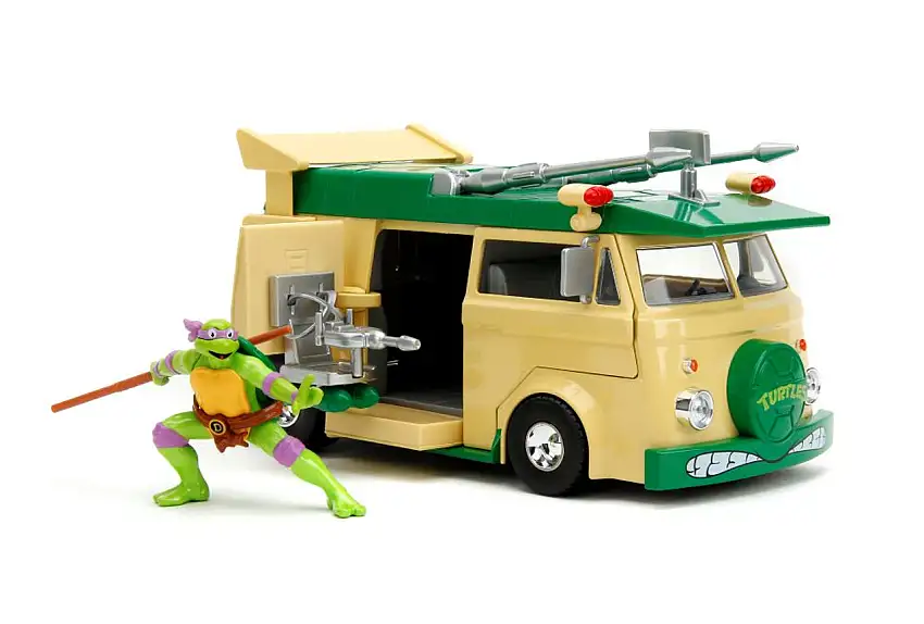 Teenage Mutant Ninja Turtles Party Wagon w/Donatello Figure 1/24 Jada