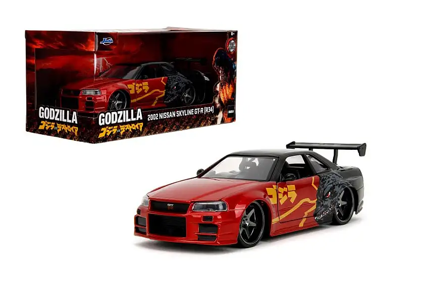 Godzilla 2002 Nissan Skyline GT-R Car 1/24 Jada