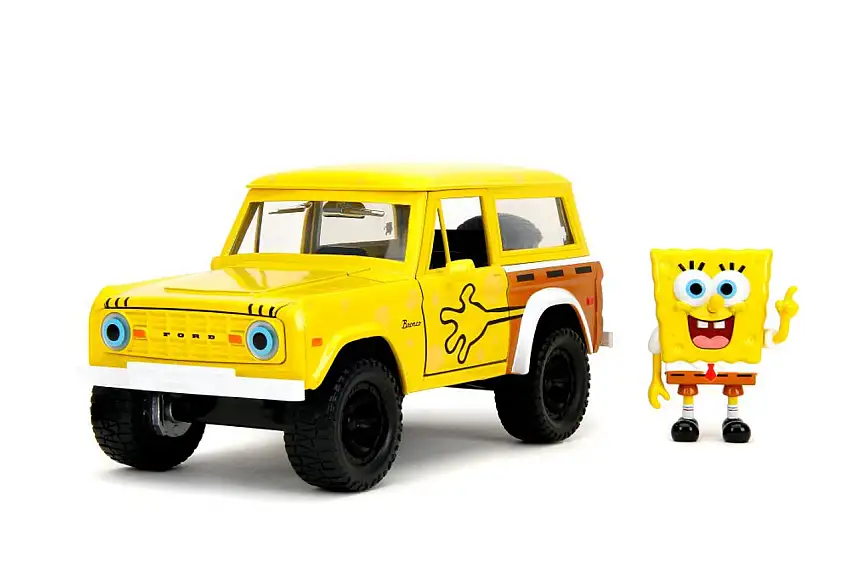 SpongeBob SquarePants 1973 Ford Bronco w/SpongeBob Figure 1/24 Jada