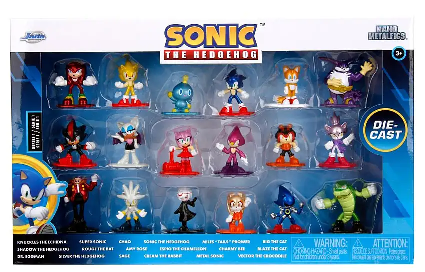 Sonic The Hedgehog Nano Metal Figure Set Jada