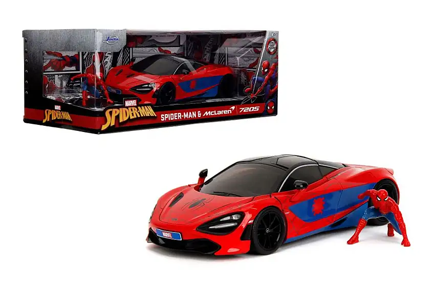 Marvel Spiderman McLaren 750S w/Spiderman Figure 1/24 Jada