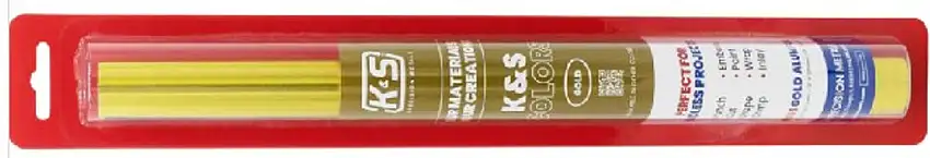 .004"x12"x24" Gold Aluminum Foil Sheet (1) K&S Engineering