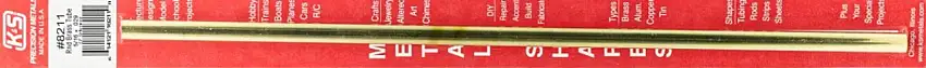 5/16"x12" Round Brass Tube .029 Wall (1) K&S Engineering