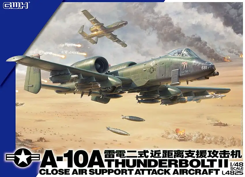 USAF A-10A Thunderbolt II Close Air Support Attack Aircraft 1/48 Great Wall Hobby