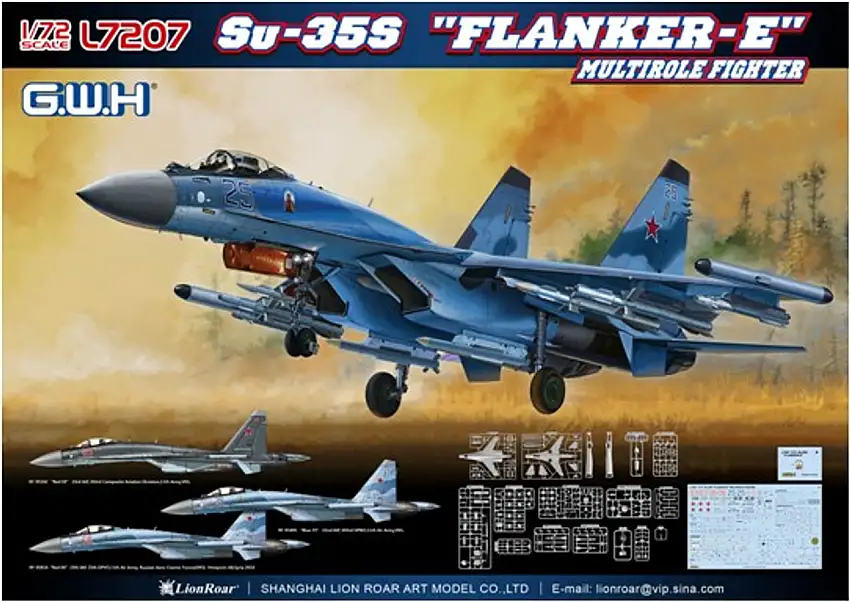 Su-35S Flanker-E Multi-Role Fighter 1/72 Great Wall Hobby (LNR7207)