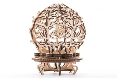 UGEARS - Mechanical Flower - 3-D Wooden Puzzle - Mechanical Model Kit (UTG0016)