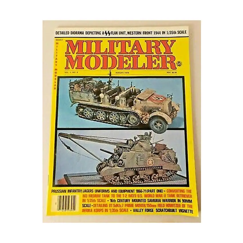 Vol. 5, #8 "Detailed Diorama Depticting SS Flak Unit, Prussian Infantry, Valley Forge"