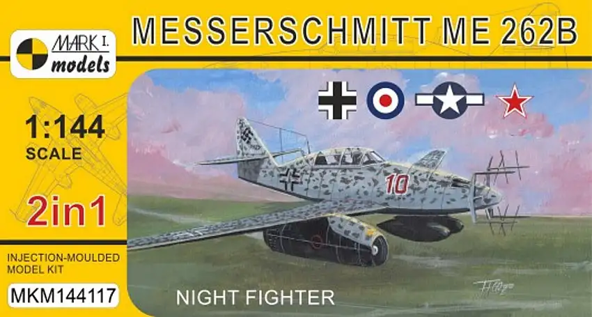 Messerschmitt Me 262B Night Fighter (2 in 1) 1/144 Mark I Models