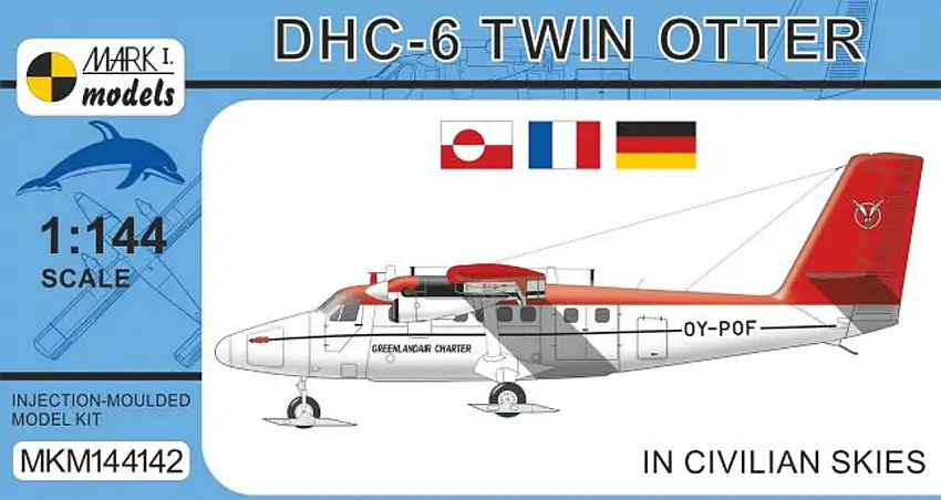DHC-6 Twin Otter Civilian Aircraft 1/144 Mark I Models