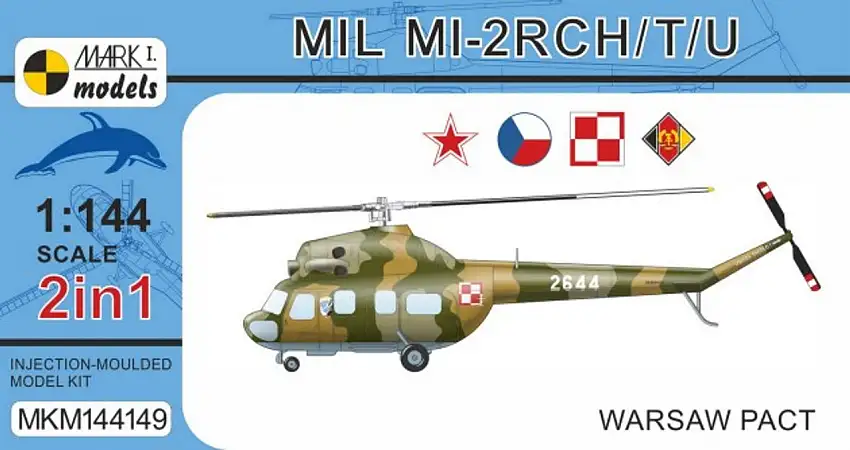 Mil Mi-2RCH/T/U Warsaw Pact Army Helicopter (2 in 1) 1/144 Mark I Models