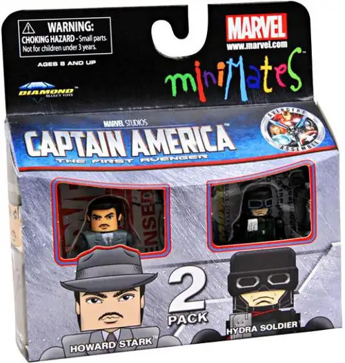 Captain America The First Avenger Minimates Series 40 Howard Stark & Hydra Soldier Minifigure 2-Pack