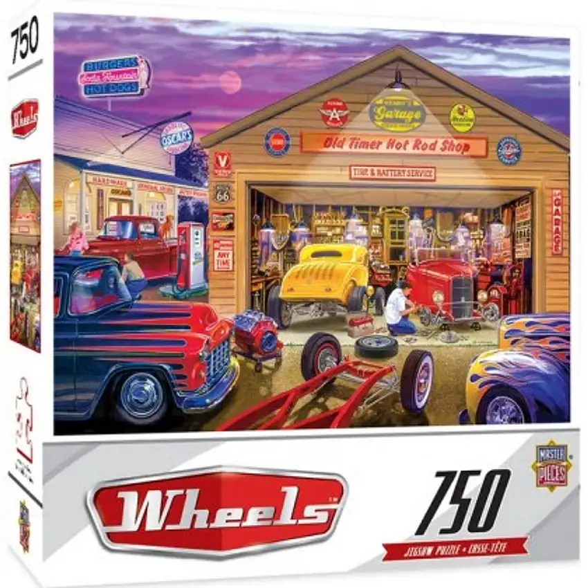 Wheels: Old Timer's Hot Rods Puzzle (750pc) Masterpieces Puzzles