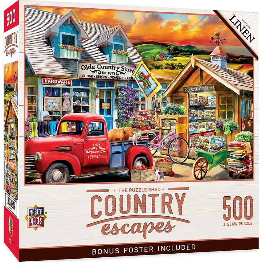 Country Escapes: The Puzzle Shed (Olde Country Store) Puzzle (500pc) Masterpieces Puzzles