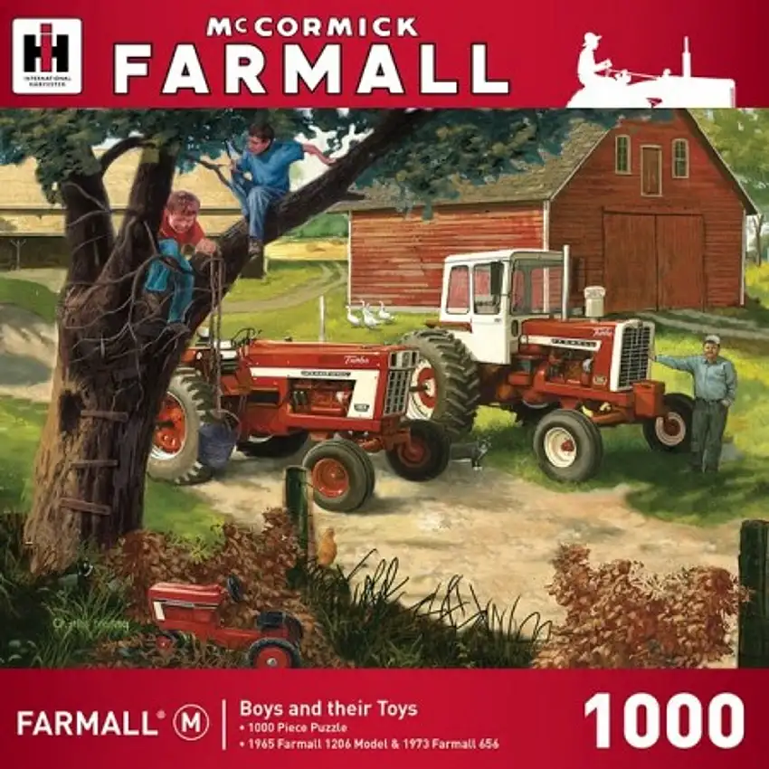 Farmall: Boys and Their Toys Tractors Farm Scene Puzzle (1000pc) Masterpieces Puzzles