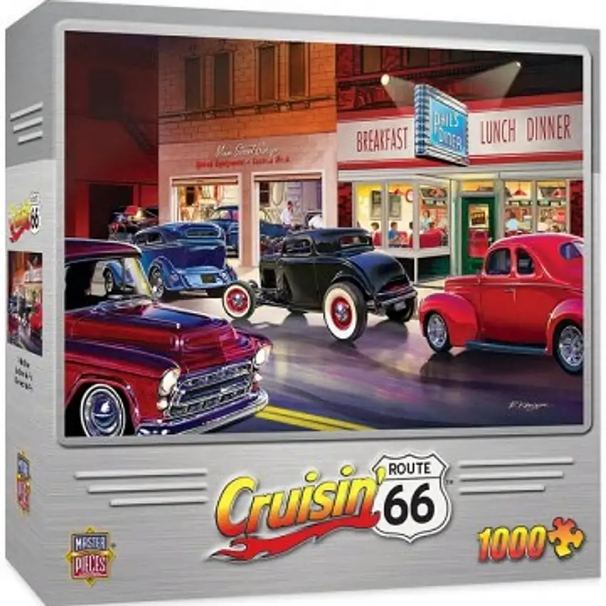 Cruisin Route 66: Phil's Diner Puzzle (1000pc) Masterpieces Puzzles