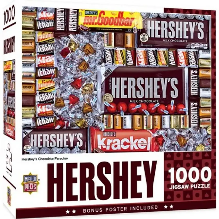 Hershey: Hershey's Chocolate Paradise Candy Collage Puzzle (1000pc) Masterpieces Puzzles