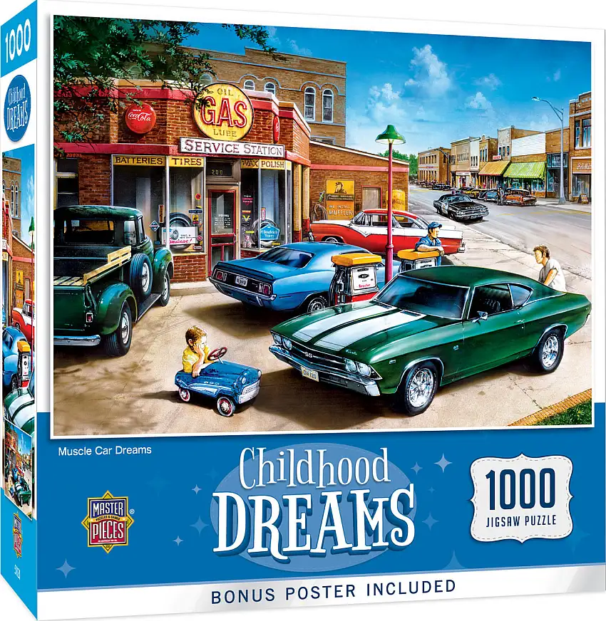 Childhood Dreams: Muscle Car Dreams Puzzle (1000pc) Masterpieces Puzzles