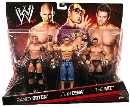 WWE Wrestling Randy Orton, John Cena & The Miz Exclusive Action Figure 3-Pack