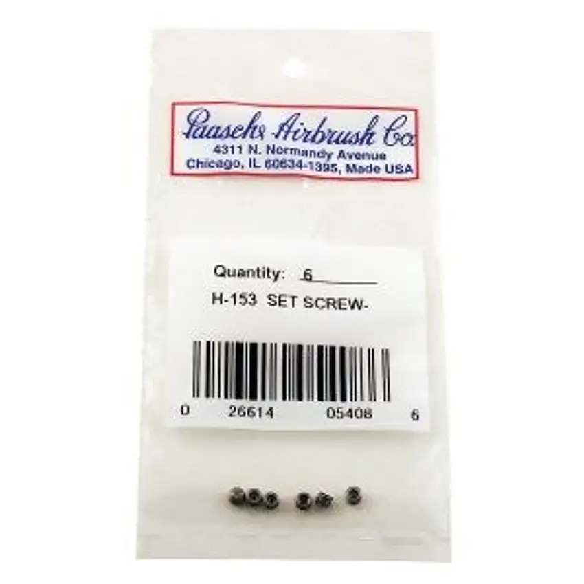 Set Screw for H Airbrushes (6) (H-153) Paasche Airbrush