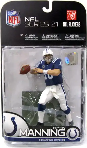 McFarlane Toys NFL Indianapolis Colts Sports Football Series 21 Peyton Manning Action Figure [Blue Jersey]