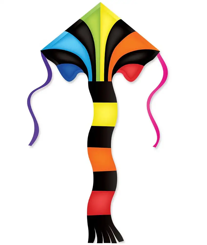 46x90 Rainbow Fountain Super Flier Polyester Kite Premier Kites