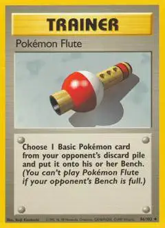 Base Set Uncommon Pokemon Flute #86