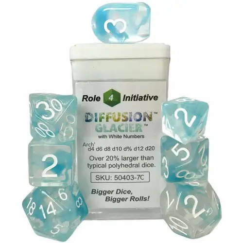 R4I Dice w/ Arch'd4: Diffusion - Glacier (7) (Clearance)