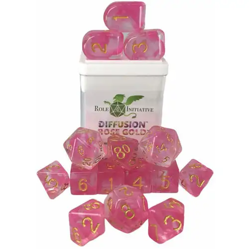 R4I Dice w/ Arch'd4: Diffusion - Rose Gold (15) (Last Chance)