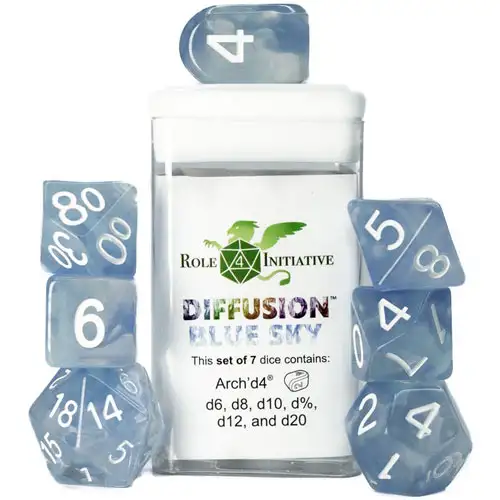 R4I Dice w/ Arch'd4: Diffusion - Blue Sky (7) (Clearance)