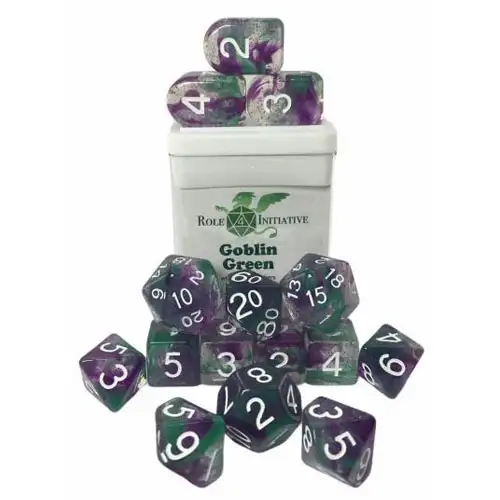 R4I Dice w/ Arch'd4: Diffusion - Goblin Green (15) (Last Chance)
