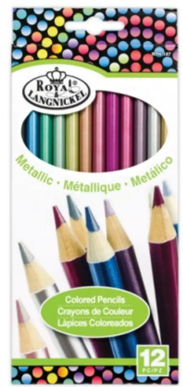 Cool Art 12pc Metallic Colored Pencil Set Royal & Langnickel